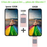 Clé Zénith™️ USB 4-en-1 pour Smartphone (iPhone / iPad / Smartphone Android / Tablette)