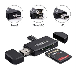 Lecteur de carte mémoire USB OTG 3-en-1 série ZenLec™ Pro (fin de stock) - Sans carte SD