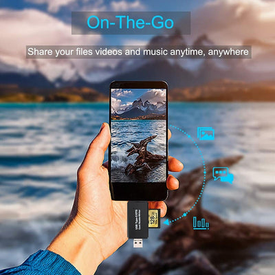 Lecteur de carte mémoire USB OTG 3-en-1 série ZenLec™ Pro (fin de stock) - Sans carte SD